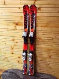 LYŽE VOLKL RACETIGER GS 110CM + LYŽIARKY ROSSIGNOL COMP J RED 22MP